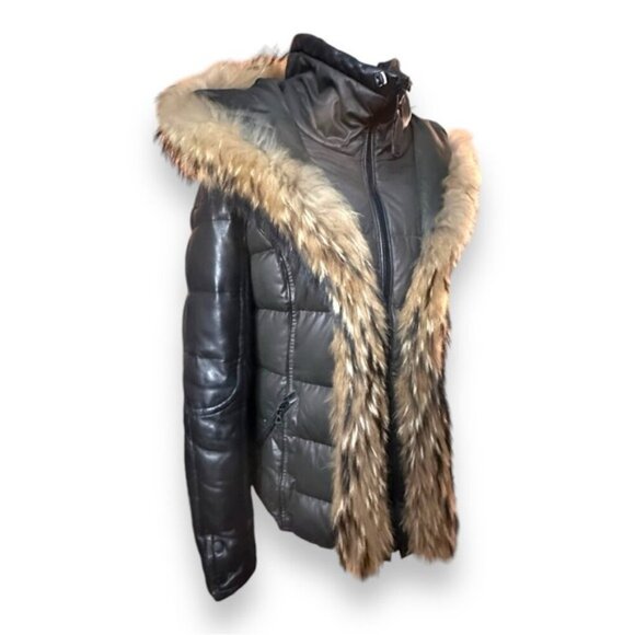 Women’s XXL Rudsak Fur Trimmed Belted Down Feather Puffer Coat - Picture 9 of 14